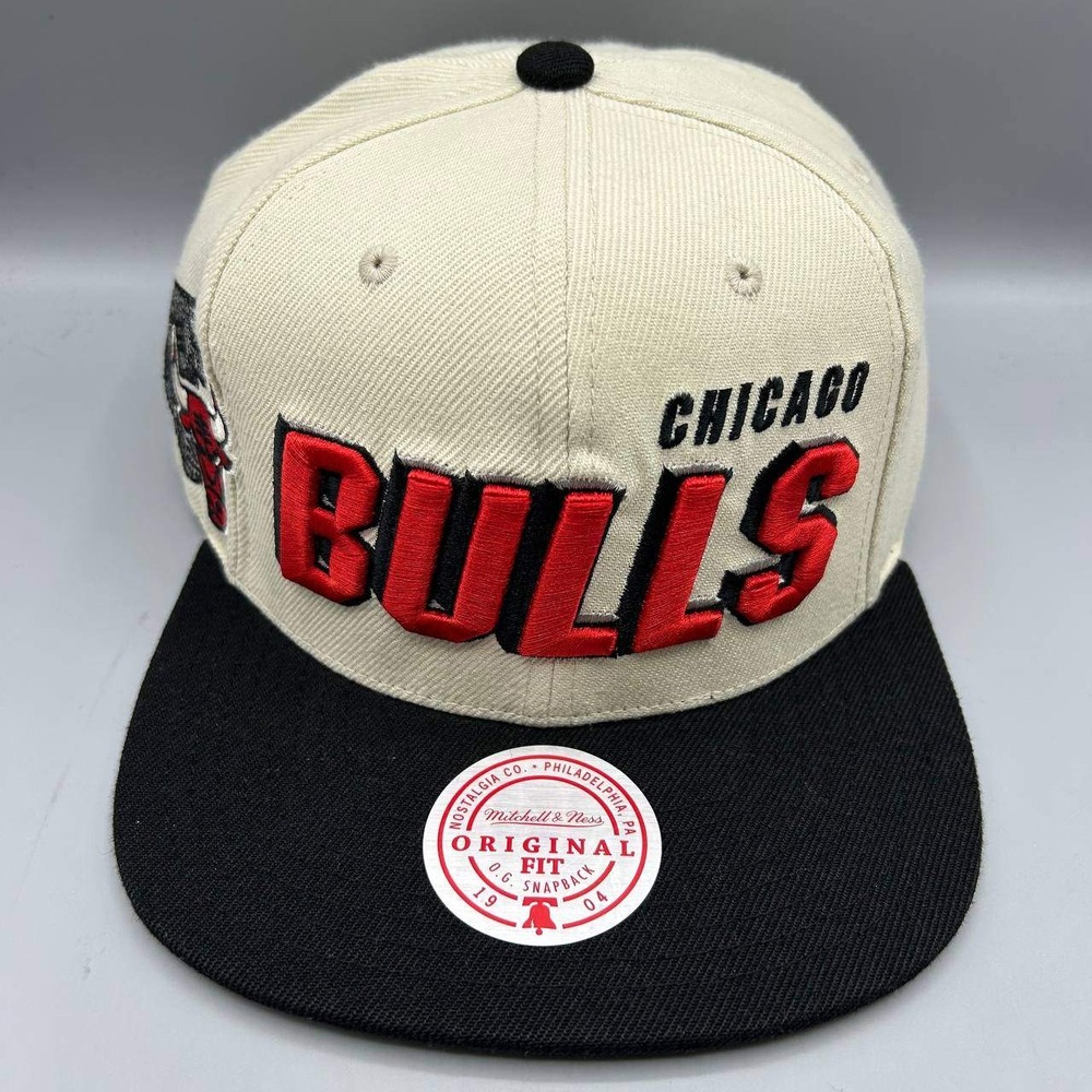 Chicago Bulls Hat Men NBA Draft 1996 Shadow Mitchell & Ness Snap Back Cap New